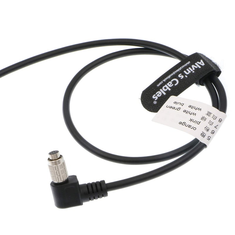 Alvin's Cables Alvinâ€™s Cables HR25-7TP-8S Hirose 8 Pin Female Right Angle to Open End High Flex Cable for IDS, DAHENG Imaging, Allied Vision GigE Industrial Cameras 1m| 39.4inches - Image 3